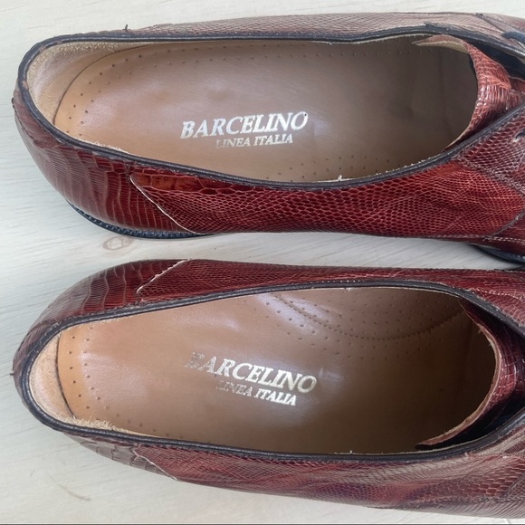 Barcelino genuine lizard oxford lace up dress shoes, hand made in Spain 11.5 M - Picture 9 of 12